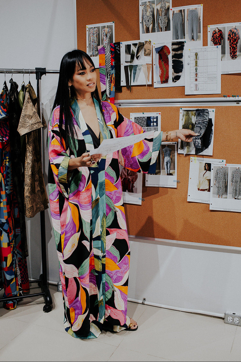 Salt & Lite Botanical Print Robe