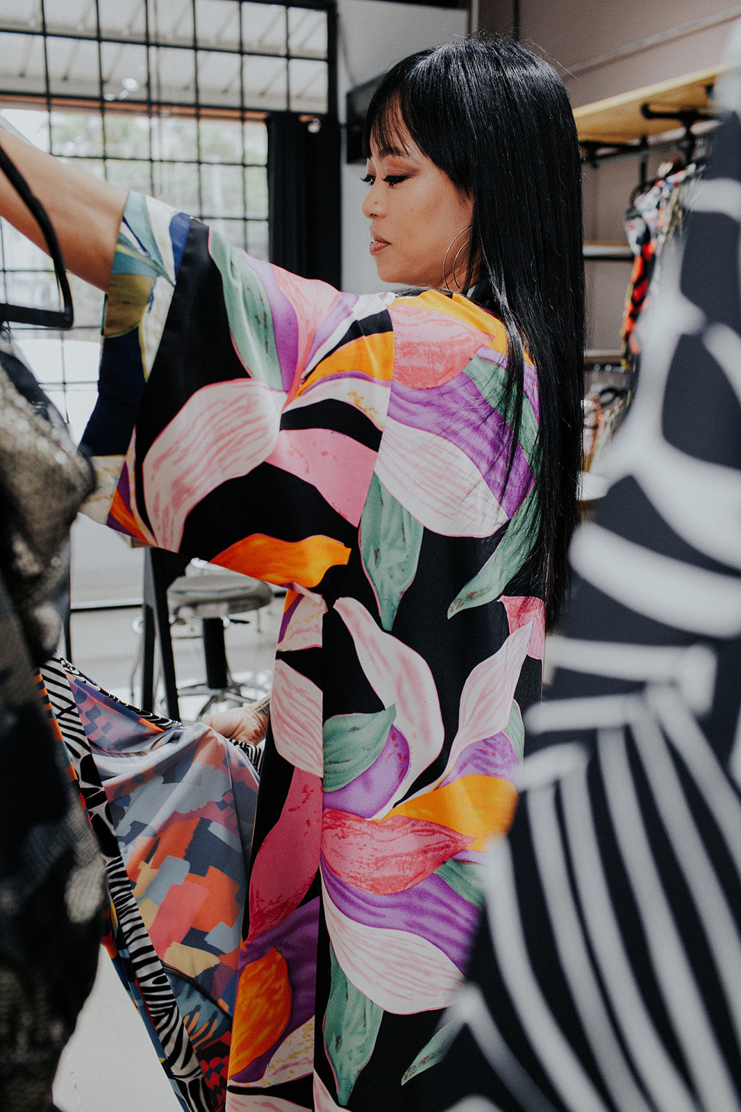 Salt & Lite Botanical Print Robe