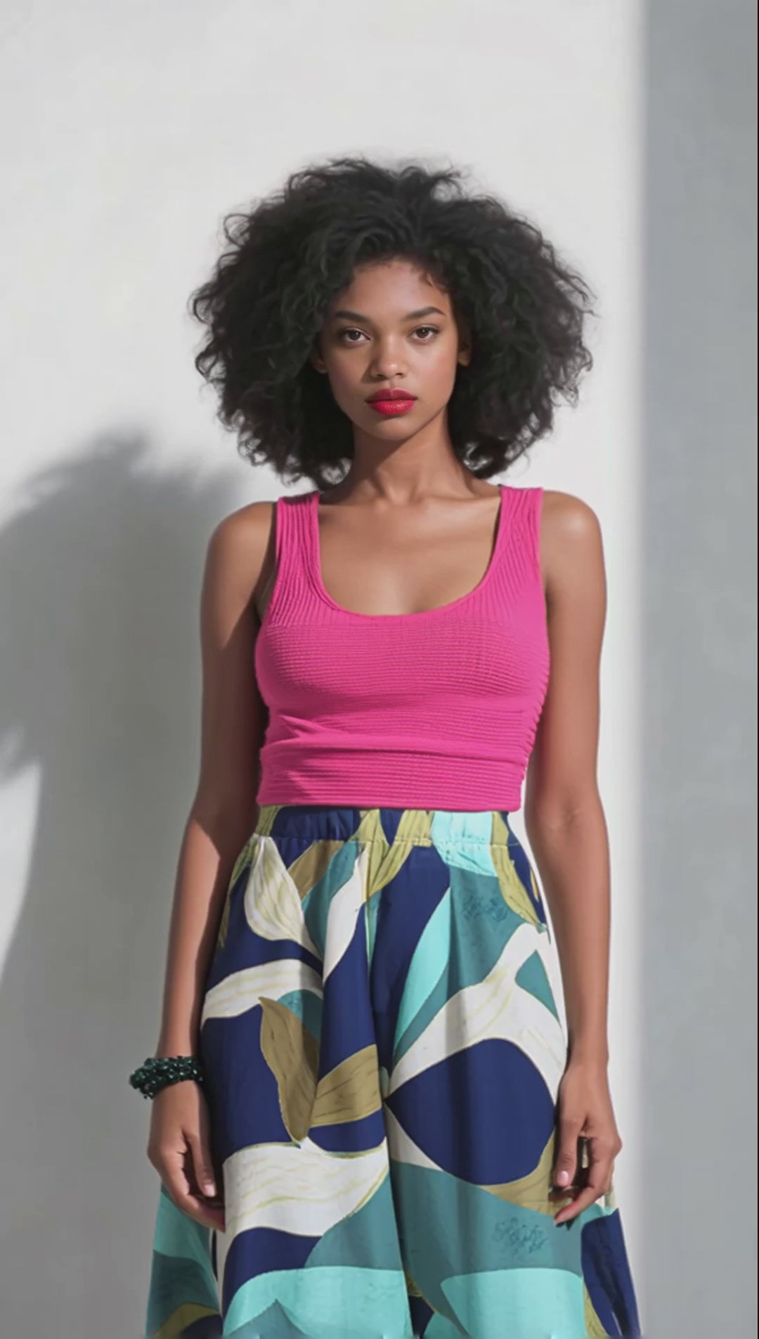 Salt & Light Botanical Print Trousers