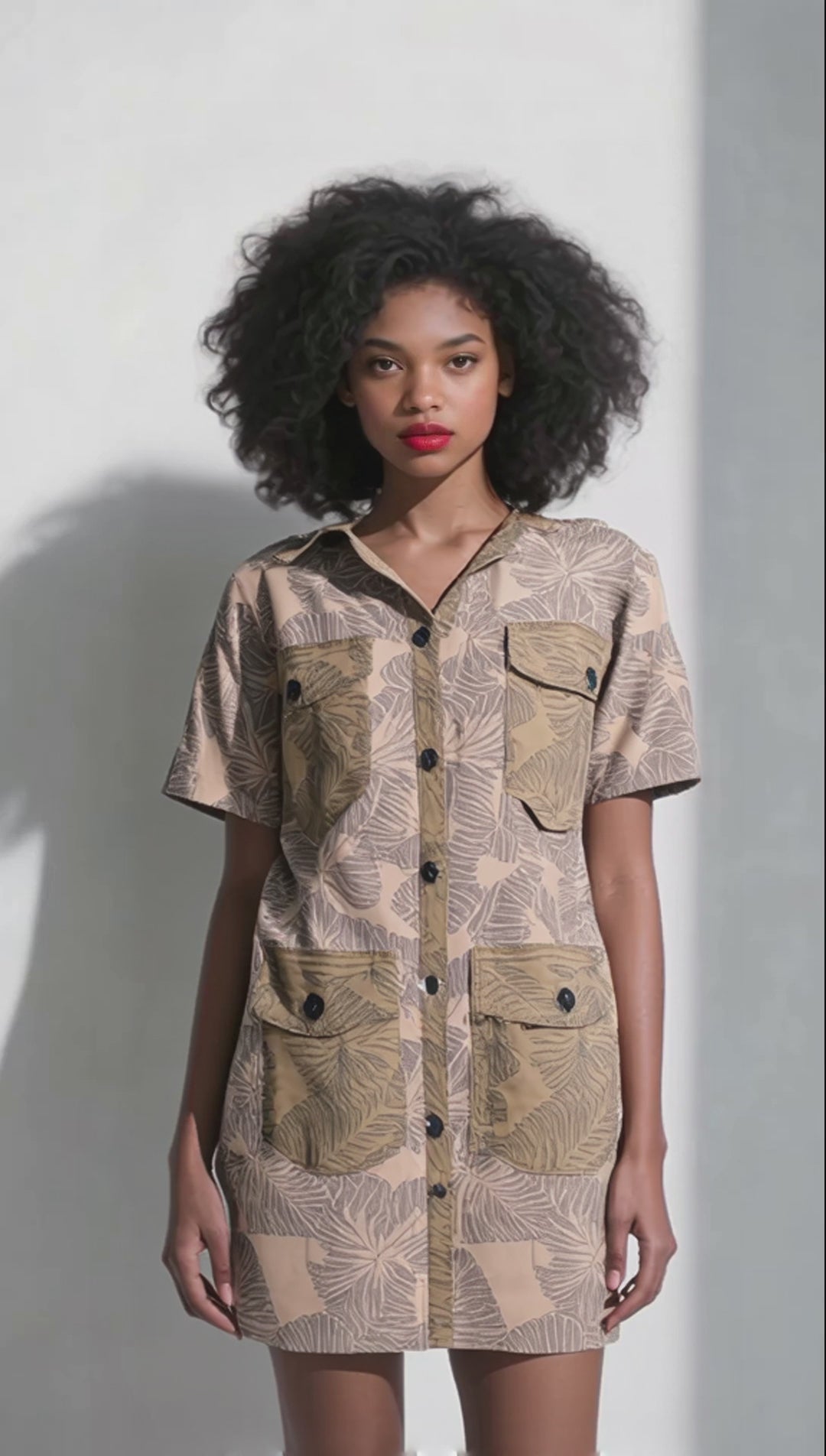 Soul Rhythm Shirt Dress with Pockets